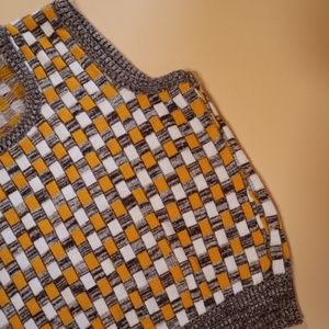 Vintage 90s Check Sweater Vest